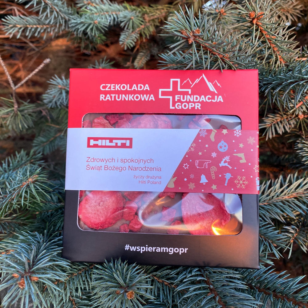 Logo firmowe na czekoladzie